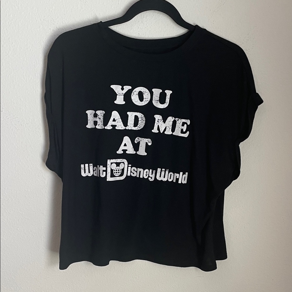 Disney Black T-Shirt with White Graphic - Picture 6 of 6